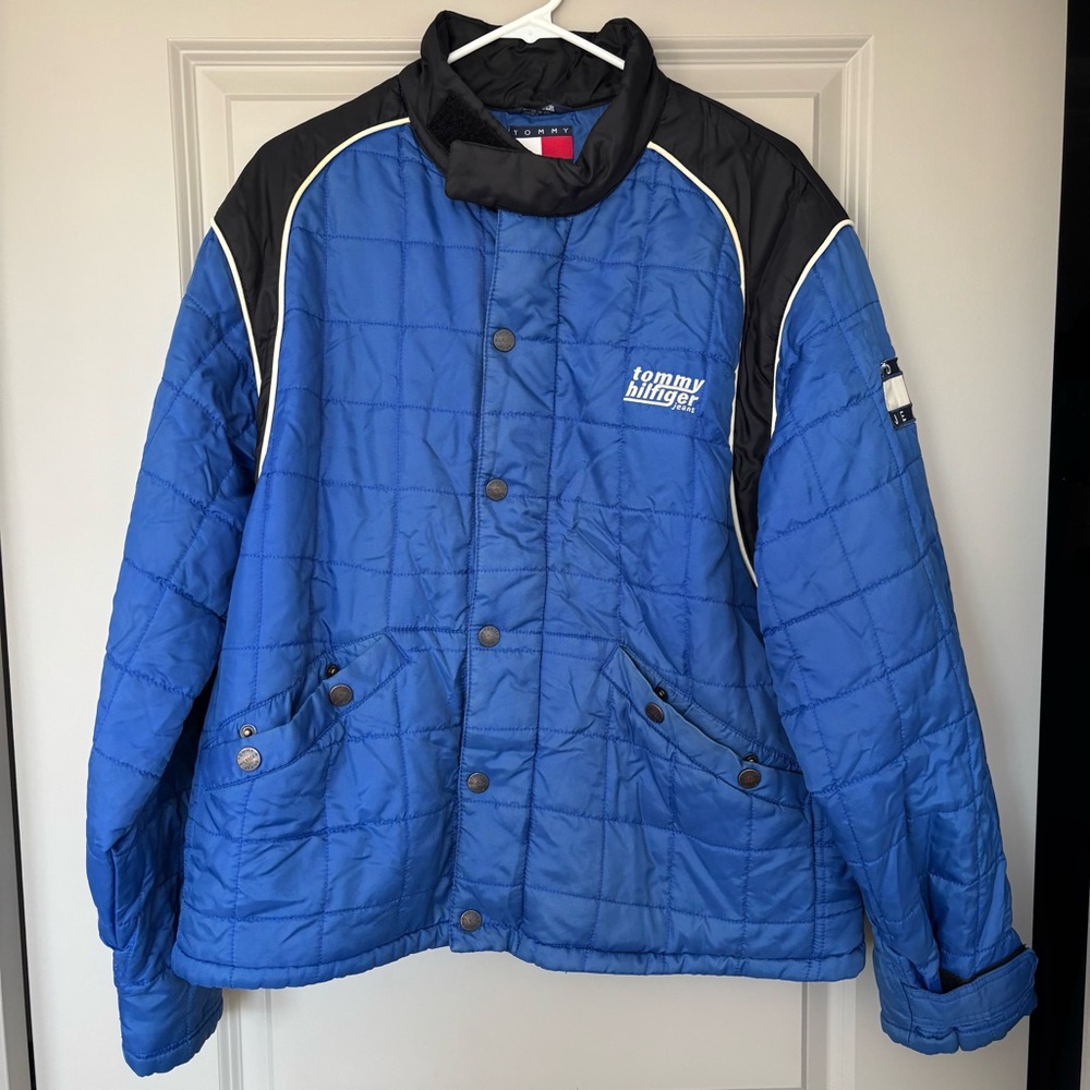 Vintage Tommy Hilfiger Color-Block Puffer Jacket